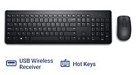 Dell Wireless Keyboard and Mouse - KM3322W Dell Wireless Keyboard and Mouse - KM3322W